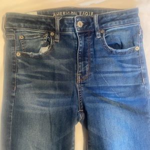 American Eagle High Rise Cropped Jeans 4